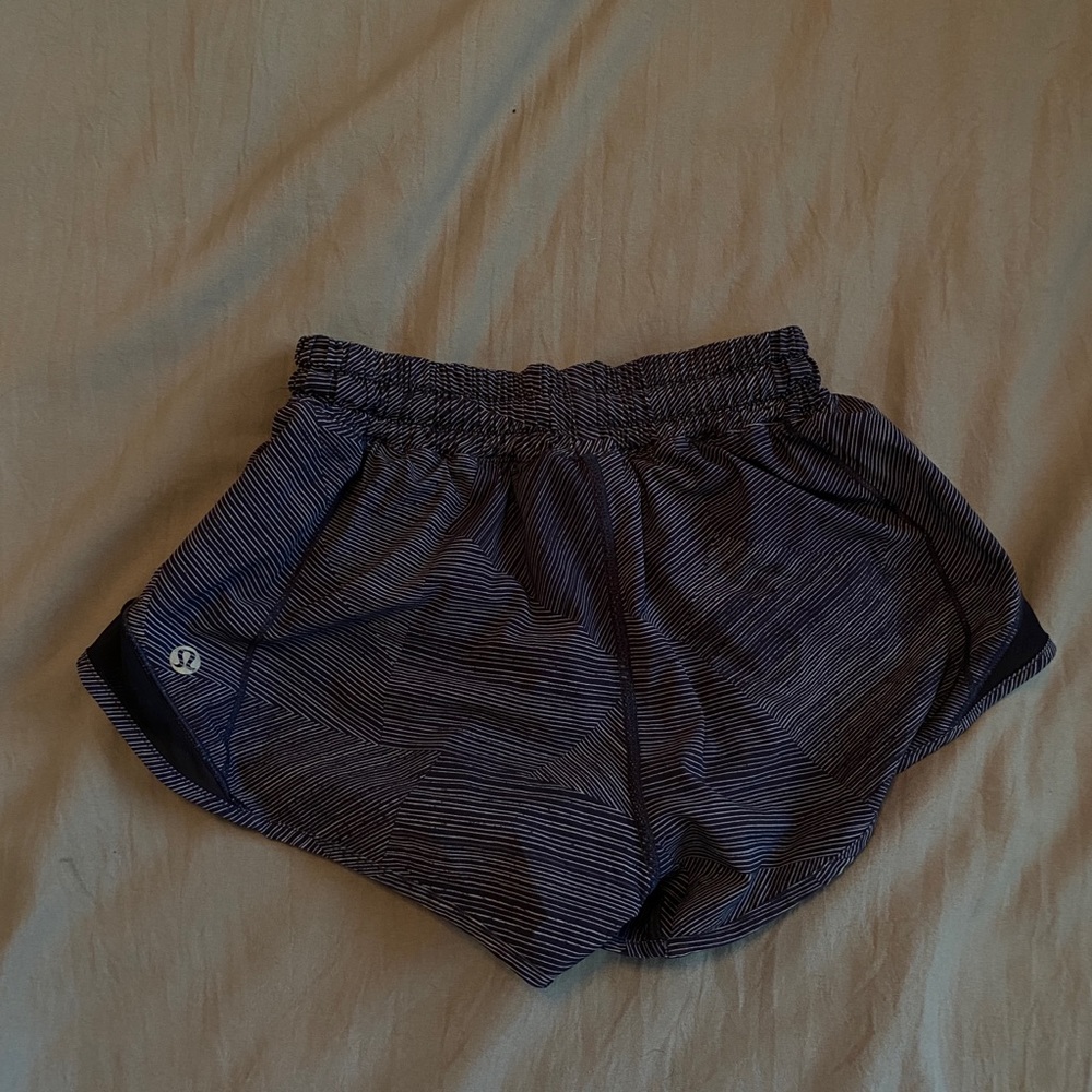 Blue Hotty Hot Lululemon Low Rise Shorts